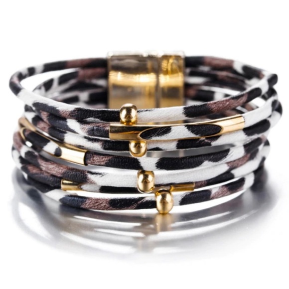 unknown Jewelry - Leopard Wrap Cuff/Bracelet ~ Magnetic Clasp